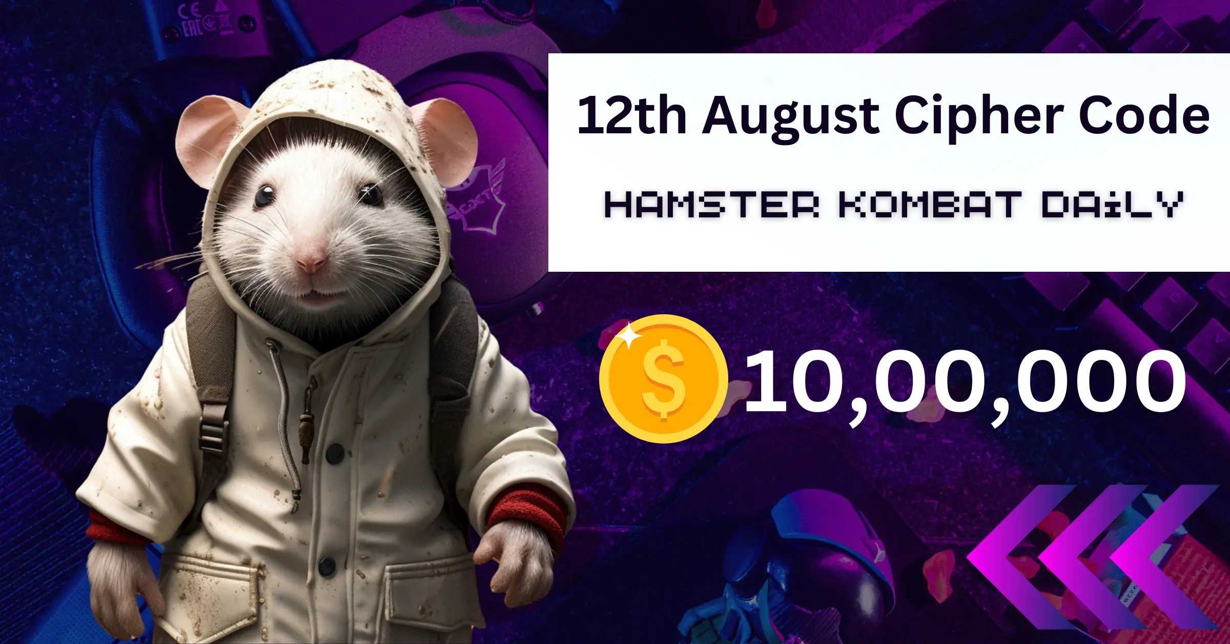 Hamster Kombat 12th August Daily Cipher Code